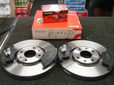 CITROEN C4 2.0HDI VTS  BREMBO FRONT BRAKE DISC  & PADS
