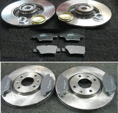  PEUGEOT 207 1.6HDi SPORT 207CC VT FRONT REAR BRAKE DISCS PADS FRONT DISCS 283MM