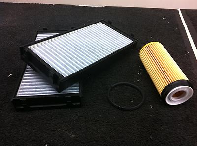 FOR BMW X5 xDrive 30 i xDrive 40 D E70 M SPORT OIL & MICRO CABIN POLLEN FILTER 