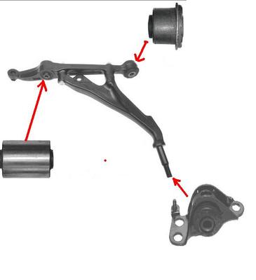 FOR HONDA CIVIC MB1 MB2 MB3 MB4 MB6 FRONT LOWER WISHBONE ARM BUSH KIT