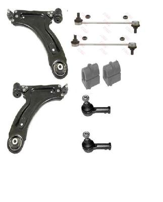  VAUXHALL CORSA C 2000-06 2 WISHBONE ARM ANTI ROLL BAR LINK BUSHES TRACK ROD END