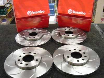  VAUXHALL VECTRA 2.5 GSI  BRAKE DISC BREMBO GROOVED PERFORMANCE FRONT REAR