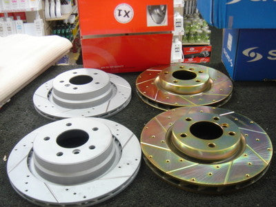 BRAKE DISC BMW M3 3.0 3.2 Z3 3.2 FRONT REAR CROSS DRILLED BRAKE PAD