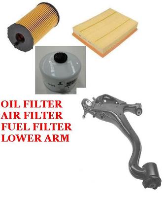 LAND ROVER DISCOVERY 3 LOWER WISHBONE ARM BALL JOINT OIL AIR FUEL FILTER SERVICE