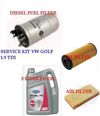 AUDI A4 1.9 TDI OIL AIR FUEL DIESEL FILTER SERVICE KIT 5W40 PD ENGINE OIL NEW