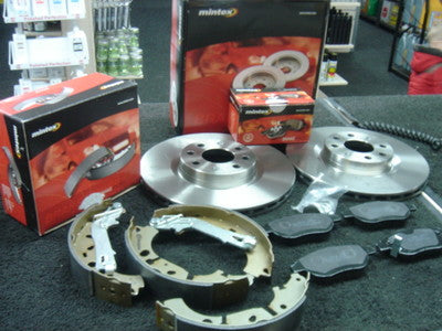 FOR FIAT GRANDE PUNTO EVO JTDM BRAKE DISC PAD FRONT REAR BRAKE SHOE MINTEX 257