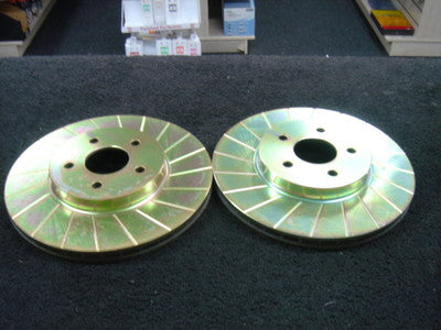 FORD MONDEO ESTATE MK3 2001-2007 PERFORMANCE GROOVED BRAKE DISCS FRONT  