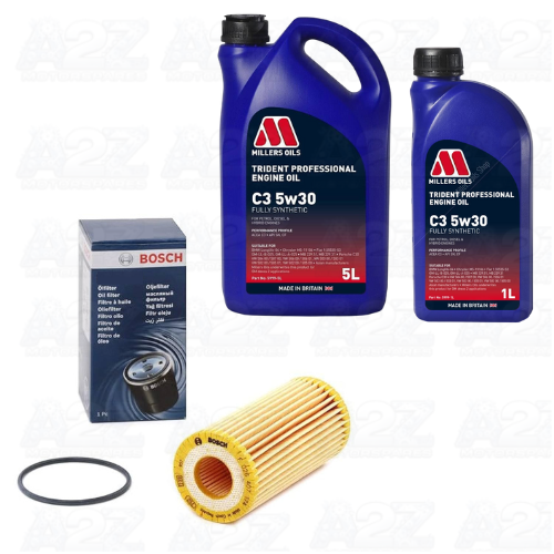 FOR AUDI S3 8V 12-20 GENUINE BOSCH SERVICE KIT OIL FILTER AND 5W-30 6L