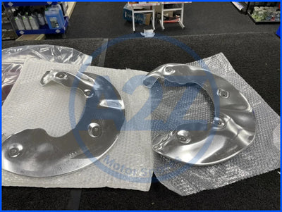 AUDI A4 A5 A6 A7 Q5 2009-2018 2 FRONT BRAKE DISC DUST PLATE COVERS LH RH PAIR