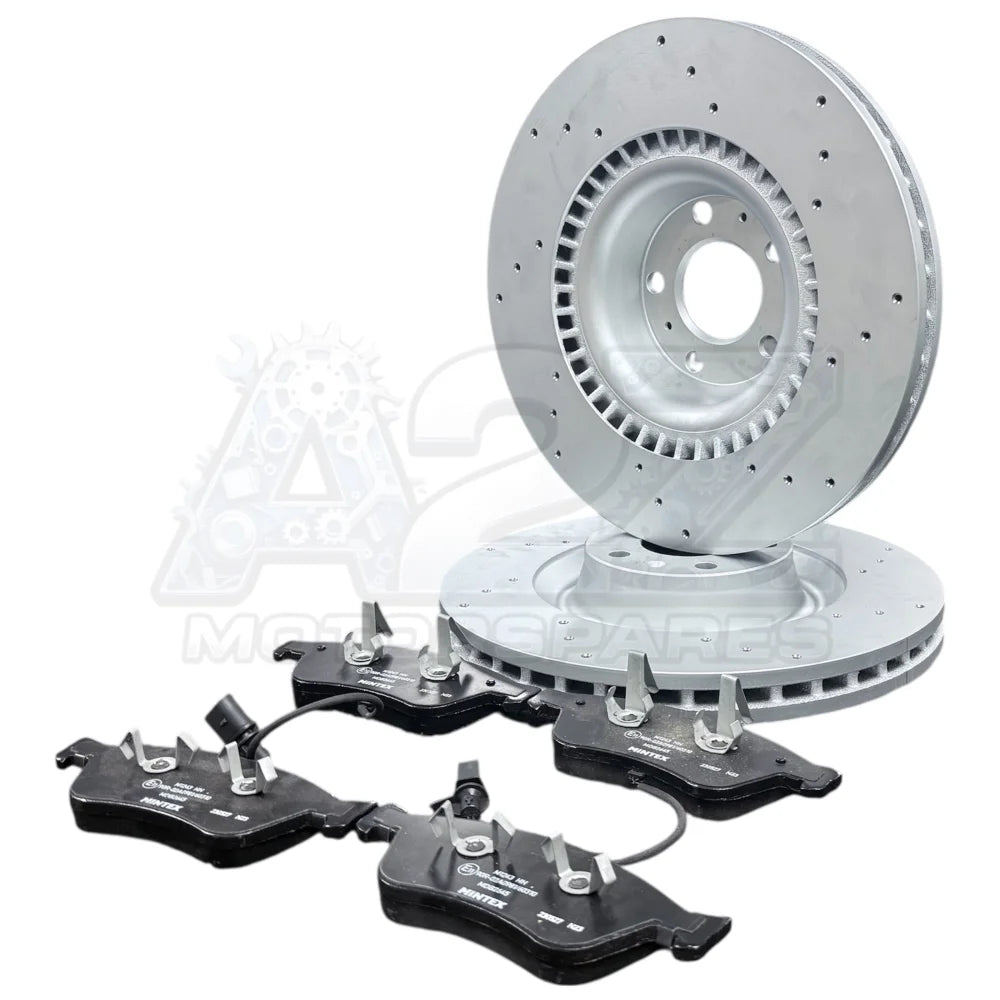 AUDI A8 3.0 3.2 4.0 4.2 D3 LWB BRAKE DISC CROSS DRILLED FRONT REAR BRAKE PADS