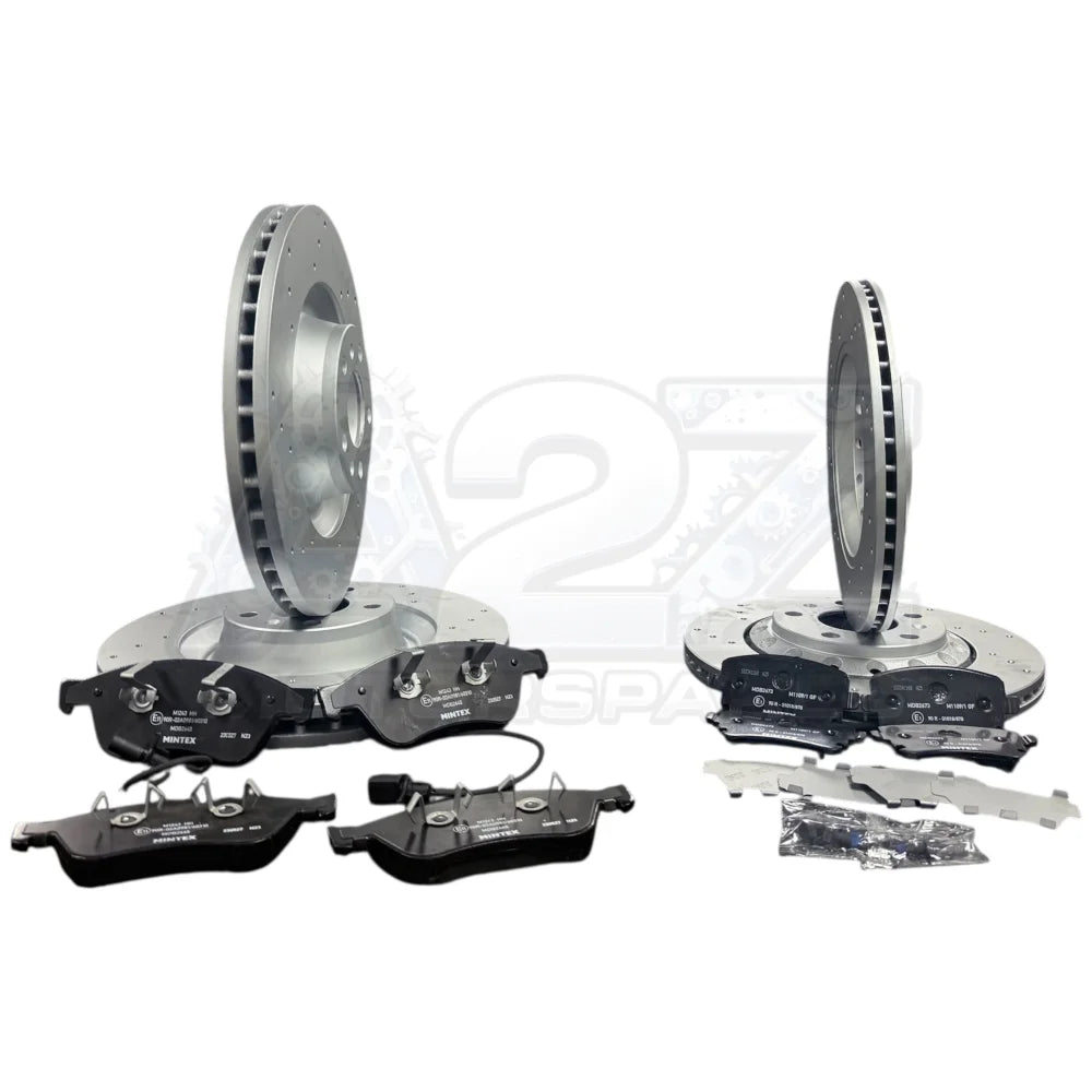 AUDI A8 3.0 3.2 4.0 4.2 D3 LWB BRAKE DISC CROSS DRILLED FRONT REAR BRAKE PADS