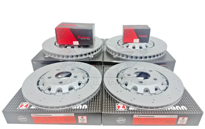 Audi RS4 B9 (2017–2024) Zimmermann Front & Rear Floating Brake Discs + Brembo HP2 Pads