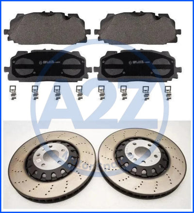 AUDI RS4 RS5 B9 2 FRONT BRAKE DISC FRONT BRAKE PADS SENSORS 375mm