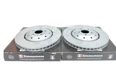 Audi RS6 C6 V10 (2008 2010) Zimmermann Front Floating 2 Piece Brake Discs 390x36mm