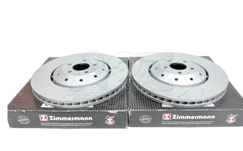 Audi RS6 C6 V10 (2008 2010) Zimmermann Front Floating 2 Piece Brake Discs 390x36mm