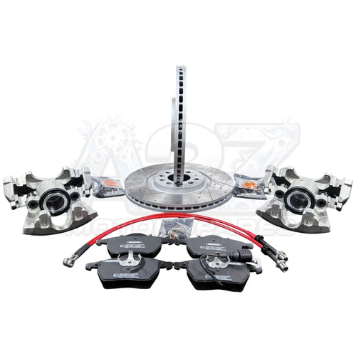 AUDI TT MK1 BIG BRAKE DISC UPGRADE CALIPER CONVERSION KIT 288 312MM BRAIDE HOSE