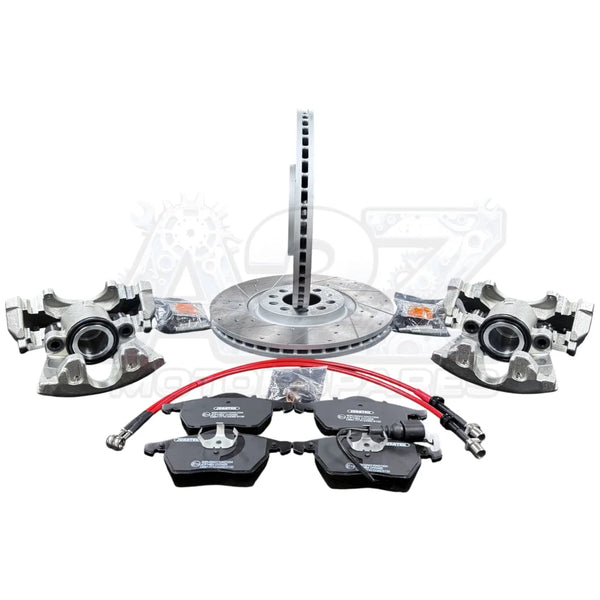 AUDI TT MK1 BIG BRAKE DISC UPGRADE CALIPER CONVERSION KIT 288 312MM BRAIDE HOSE