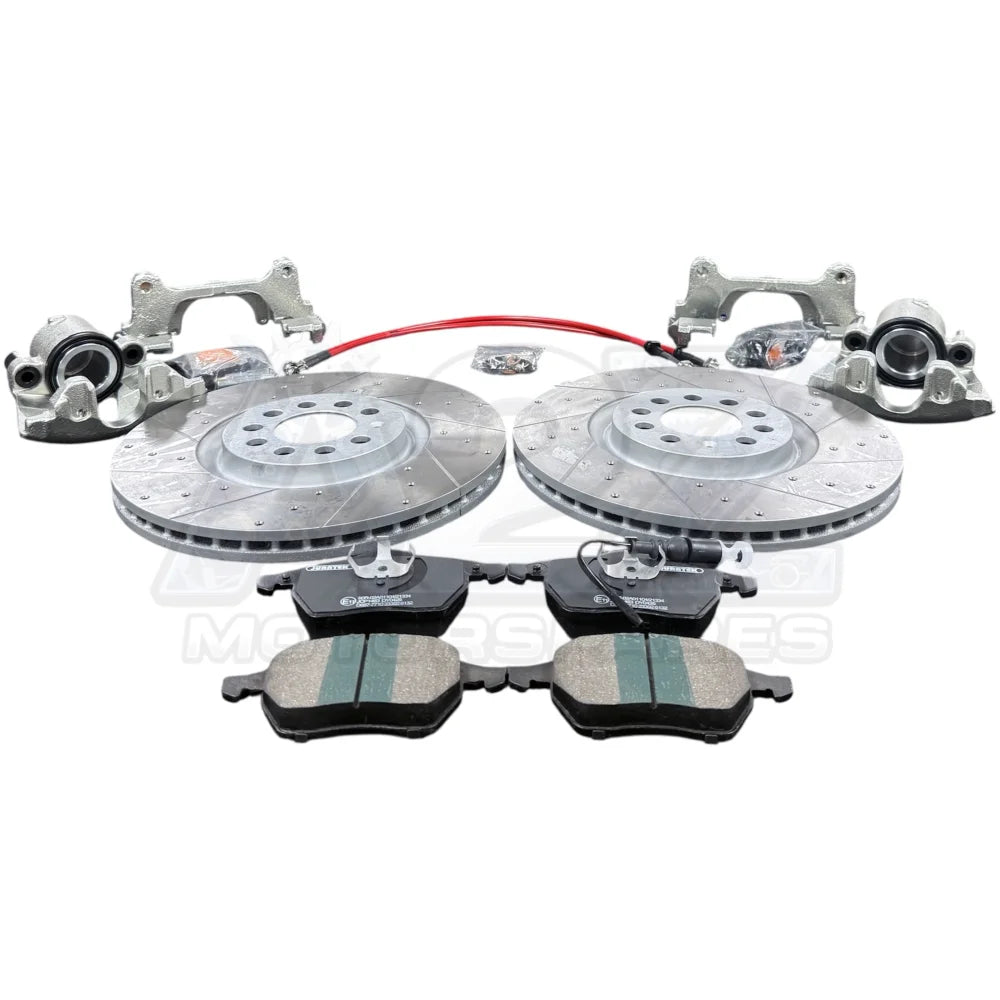 AUDI TT MK1 BIG BRAKE DISC UPGRADE CALIPER CONVERSION KIT 288 312MM BRAIDE HOSE