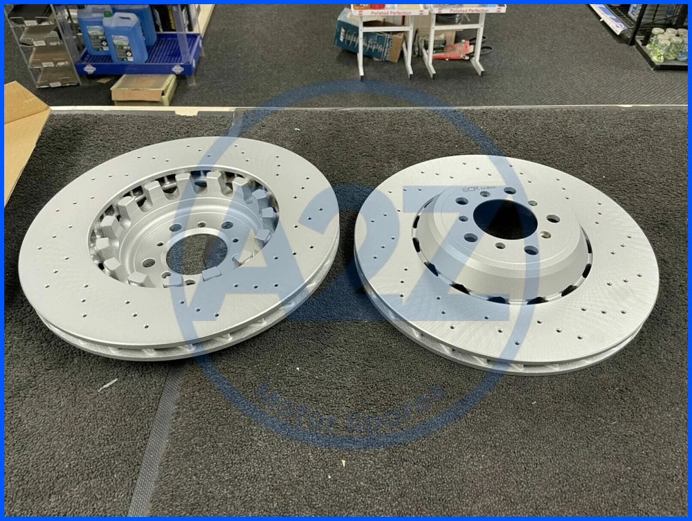 BMW F87 M2 F80 M3 F82 F83 M4 FRONT DRILLED BRAKE DISCS 34112284809 34112284810
