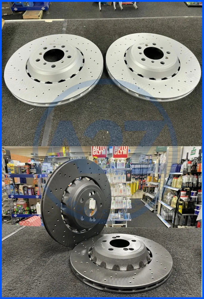 BMW F87 M2 F80 M3 F82 F83 M4 FRONT REAR DRILLED BRAKE DISCS 34112284809 / 10