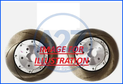 BRAND NEW FRONT GROOVED PERFORMANCE BRAKE DISCS FIT YARIS GR 1.6 356MM