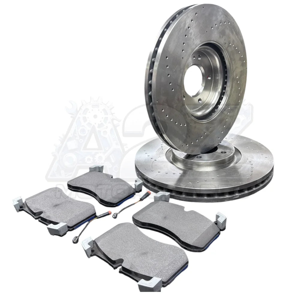 Brembo Front Performance Drilled Brake Discs 400mm + Pads + Wear Sensor – Fits Mercedes G63 AMG W463 – Set 4634210500