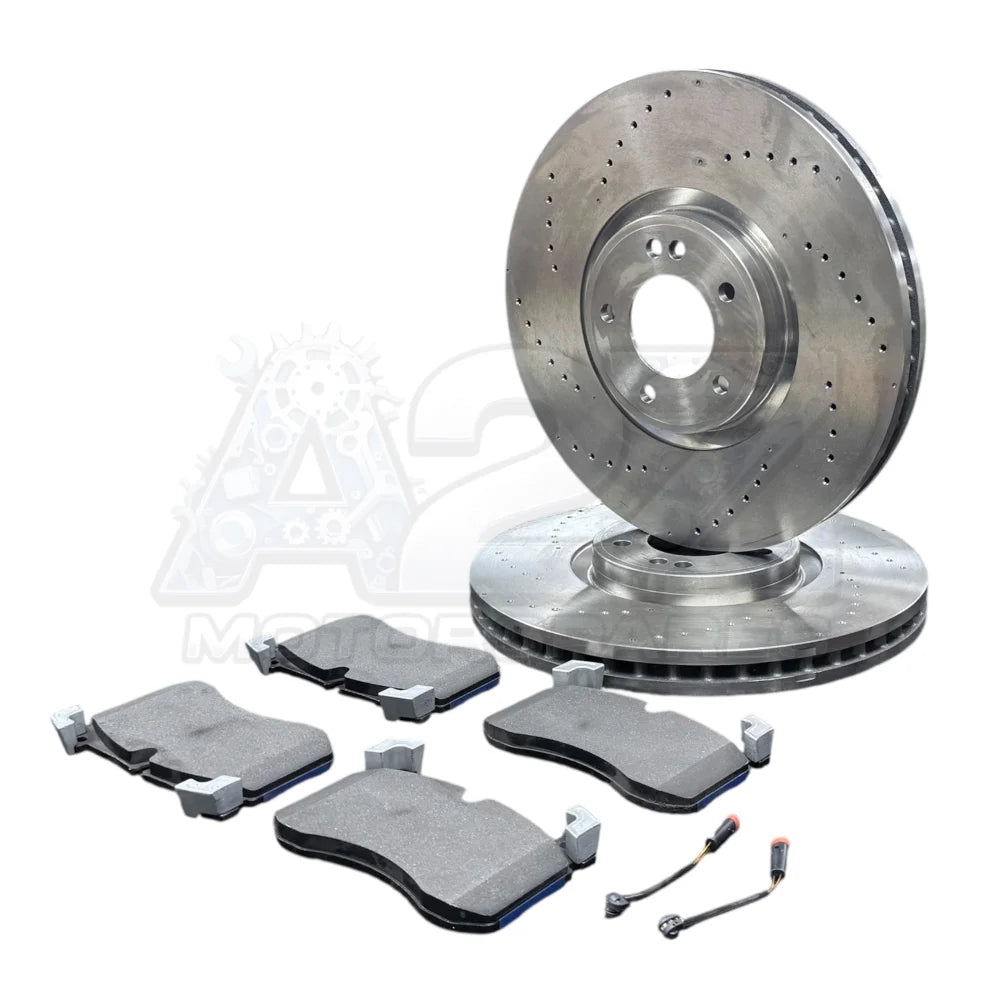 Brembo Front Performance Drilled Brake Discs 400mm + Pads + Wear Sensor – Fits Mercedes G63 AMG W463 – Set 4634210500