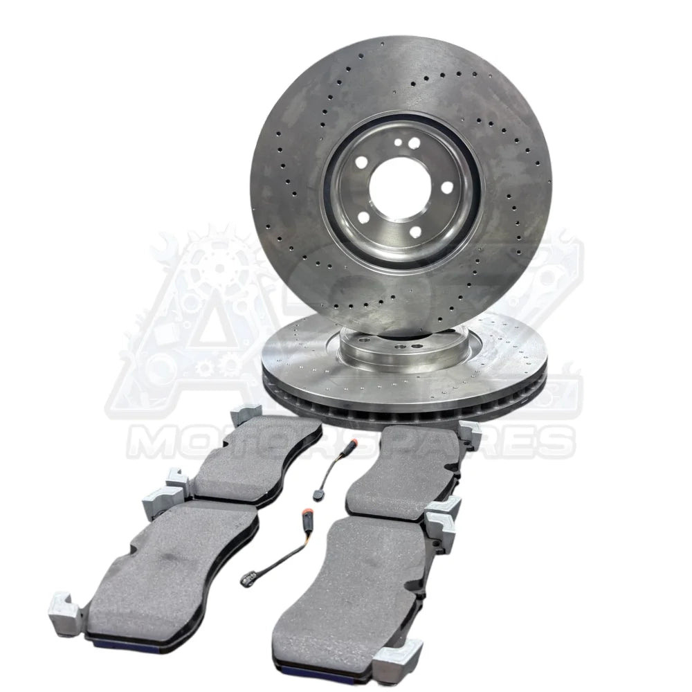 Brembo Front Performance Drilled Brake Discs 400mm + Pads + Wear Sensor – Fits Mercedes G63 AMG W463 – Set 4634210500
