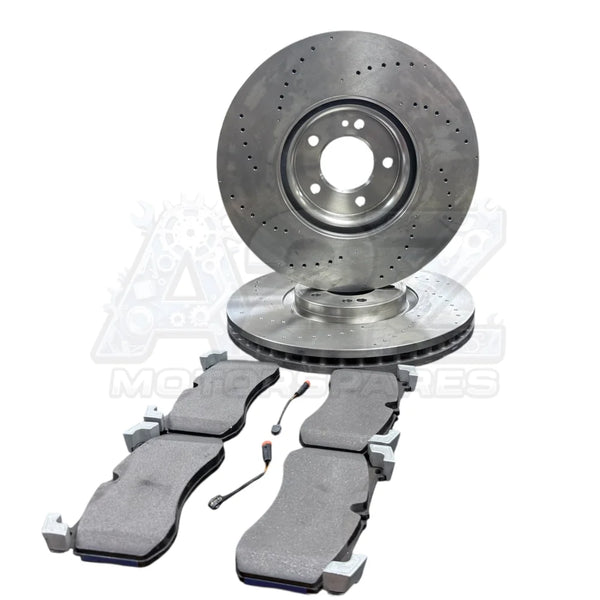 Brembo Front Performance Drilled Brake Discs 400mm + Pads + Wear Sensor – Fits Mercedes G63 AMG W463 – Set 4634210500