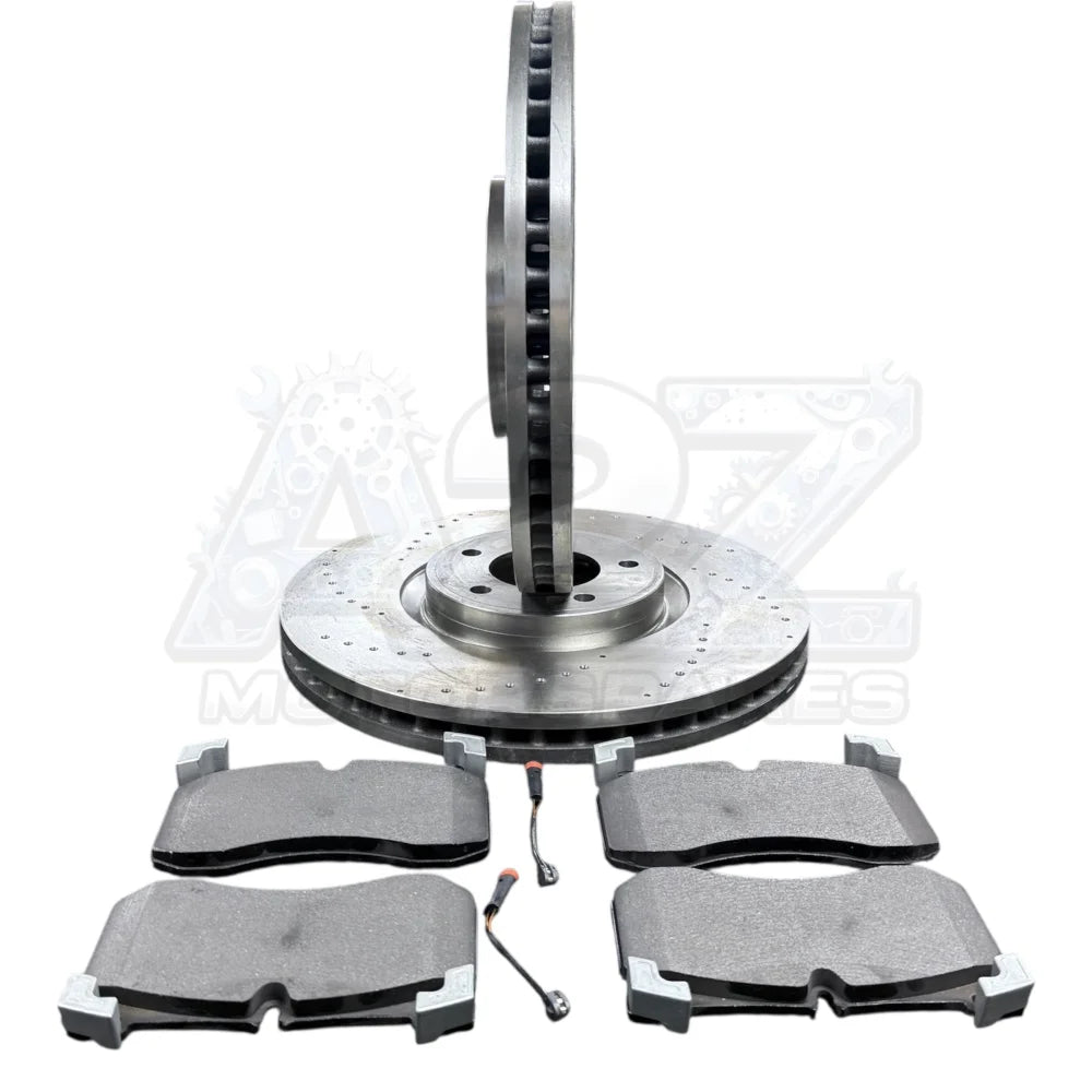 Brembo Front Performance Drilled Brake Discs 400mm + Pads + Wear Sensor – Fits Mercedes G63 AMG W463 – Set 4634210500