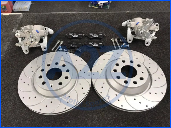 CADDY MK2 MK3 REAR VENTED DRILLED BIG BRAKE CONVERSTION DISC CALIPER CONVERSION KIT 310X22MM