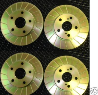 FOR TOYOTA CELICA 1.8 VVTI 190 TSPORT BRAKE DISC FRONT REAR GROOVED BRAKE DISC