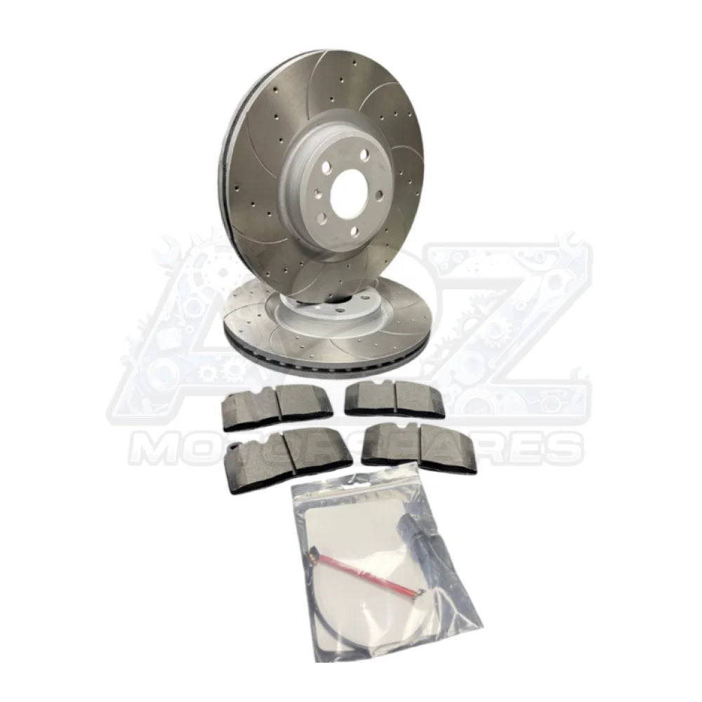 FOR AUDI A6 A7 C7 FRONT REAR DRILLED GROOVED PERFORMANCE BRAKE DISCS & PADS