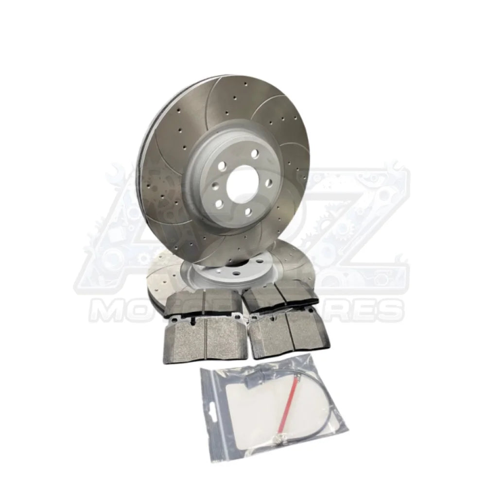 FOR AUDI A6 A7 C7 FRONT REAR DRILLED GROOVED PERFORMANCE BRAKE DISCS & PADS