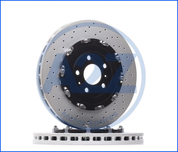 FOR AUDI RS4 B7 4.2 V8 PERFORMANCE FRONT 2PCE FLOATING BRAKE DISC 8E0615301B