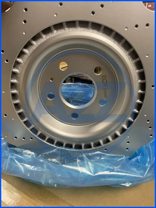 FOR AUDI RS7 2013-2018 2 WAVEY REAR BRAKE DISC PAIR