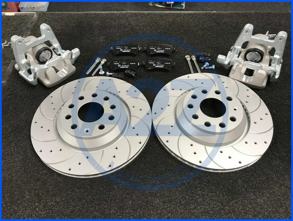 FOR AUDI S3 GOLF MK5 R32 REAR VENTED BRAKE DISC CALIPER CONVERSION  KIT310X22MM