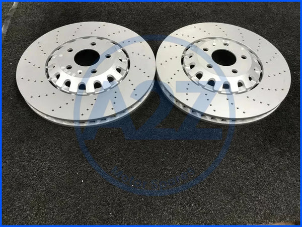 FOR AUDI S4 S5 A6 A7 A8 Q7 Q8 SQ5 S7 FRONT BRAKE PADS DISC CROSS DRILLED 375MM