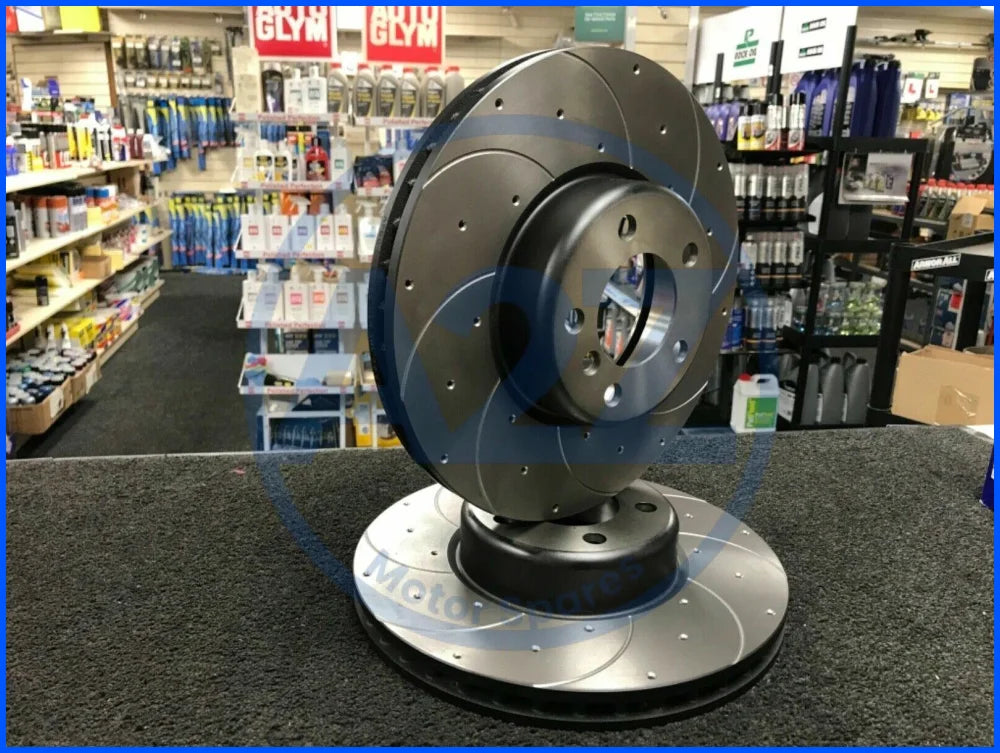 FOR BMW 335D 335i F30 DRILLED GROOVED BRAKE DISC EBC BRAKE PAD FRONT REAR 340+330