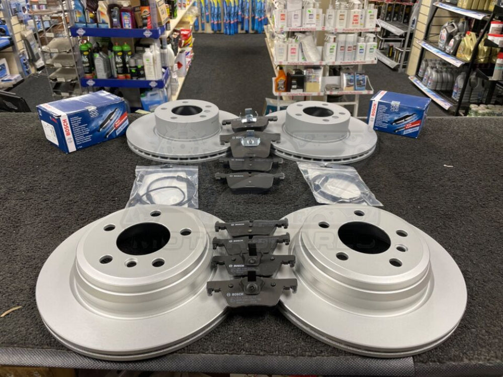 FOR BMW 4 SERIES 420d GENUINE BOSCH FRONT REAR BRAKE DISCS BRAKE PADS WARNING WIRES 312mm 300mm