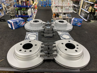 FOR BMW 4 SERIES 420d GENUINE BOSCH FRONT REAR BRAKE DISCS BRAKE PADS WARNING WIRES 312mm 300mm