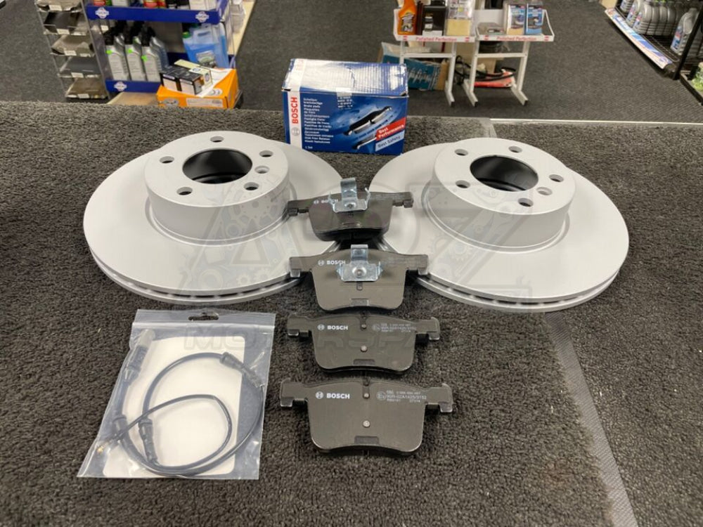 FOR BMW 4 SERIES 420d GENUINE BOSCH FRONT REAR BRAKE DISCS BRAKE PADS WARNING WIRES 312mm 300mm