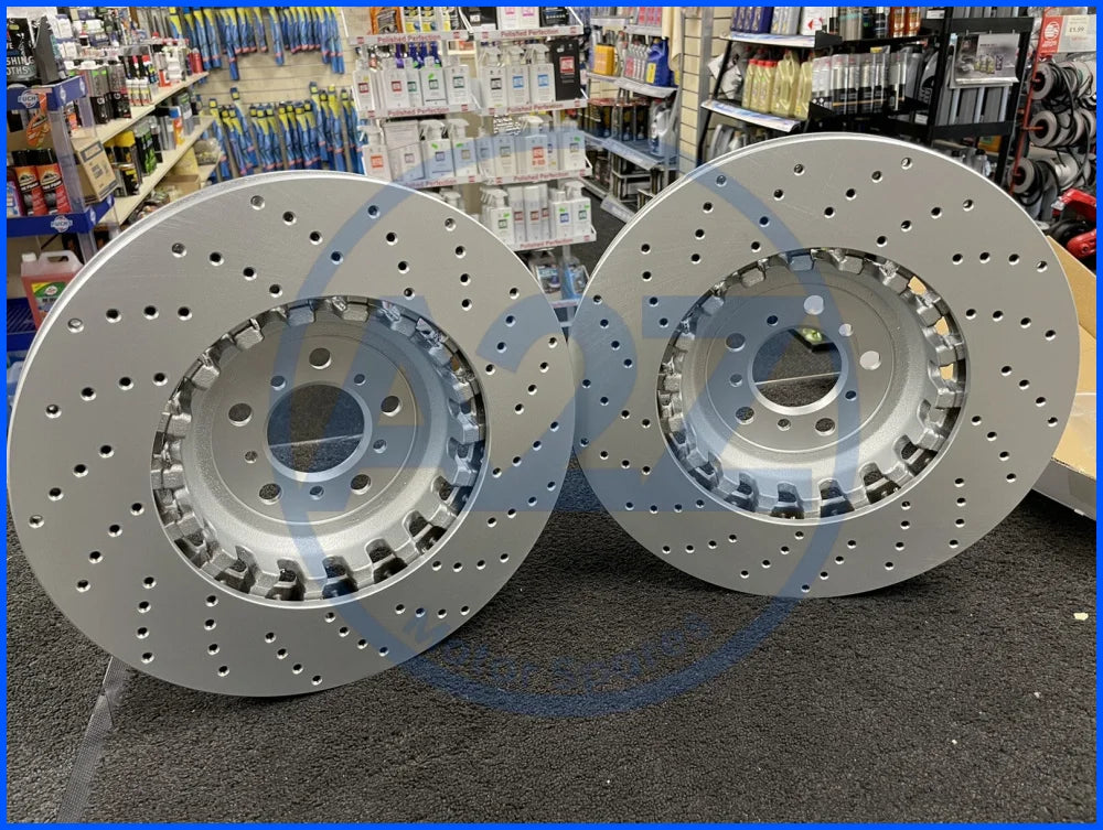 FOR BMW M5 M6 F10 F06 F12 F13 COMPETITION PACK 2  FRONT DRILLED BRAKE DISCS