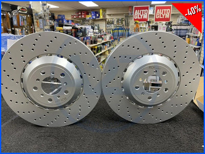 FOR BMW M5 M6 F10 F06 F12 F13 COMPETITION PACK 2  FRONT DRILLED BRAKE DISCS