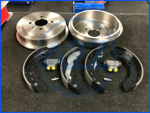 FOR FORD ESCORT RS TURBO SER2 BRAKE DRUM BRAKE SHOES & 2 WHEEL CYLINDERS