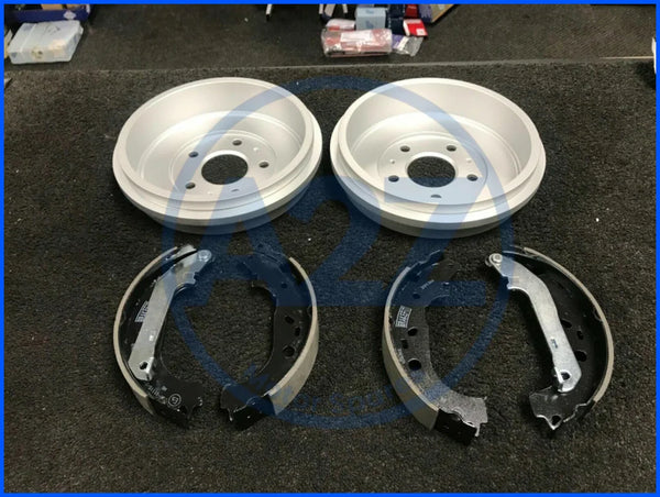 FOR FORD FOCUS MK2 MK3 1.6TDCI BRAKE DRUMS REAR BRAKE SHOES