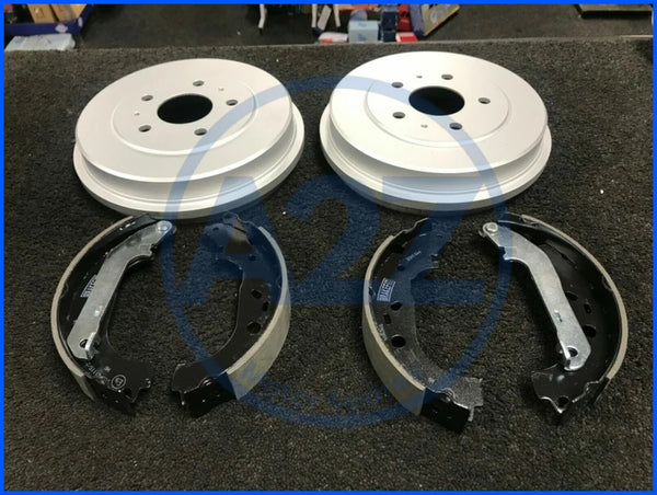 FOR FORD FOCUS MK2 MK3 1.6TDCI BRAKE DRUMS REAR BRAKE SHOES