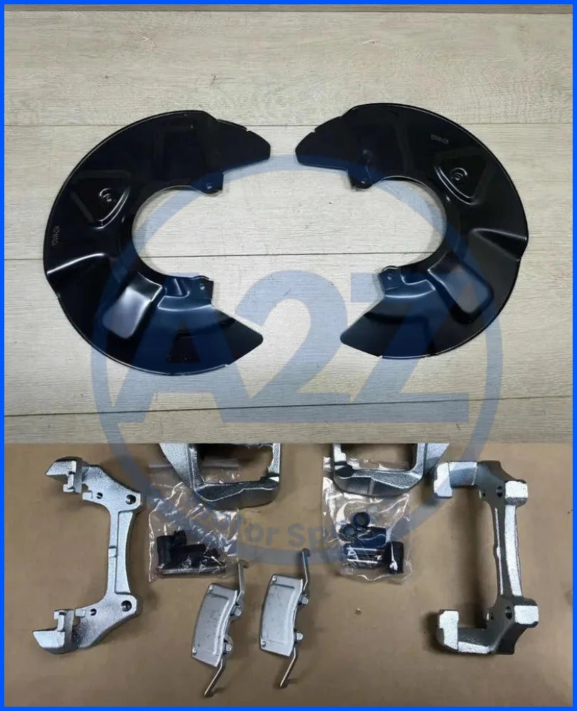 FOR VW TRANSPORTER T5 T6 340MM BIG BRAKE DISC COVER SHIELDS CALIPER BRACKET KIT