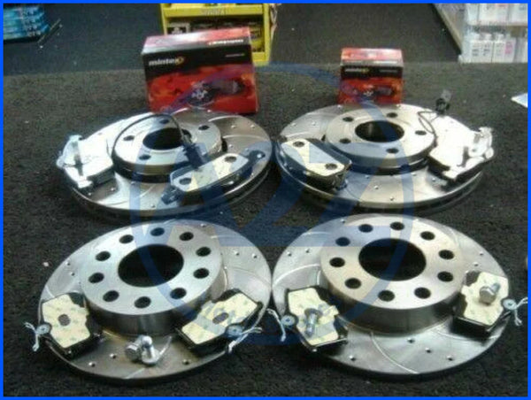 FOR ZAFIRA 1.6 1.8 2.0 DTi DRILLED DIMPLED GROOVED BRAKE DISCS PADS FRONT REAR