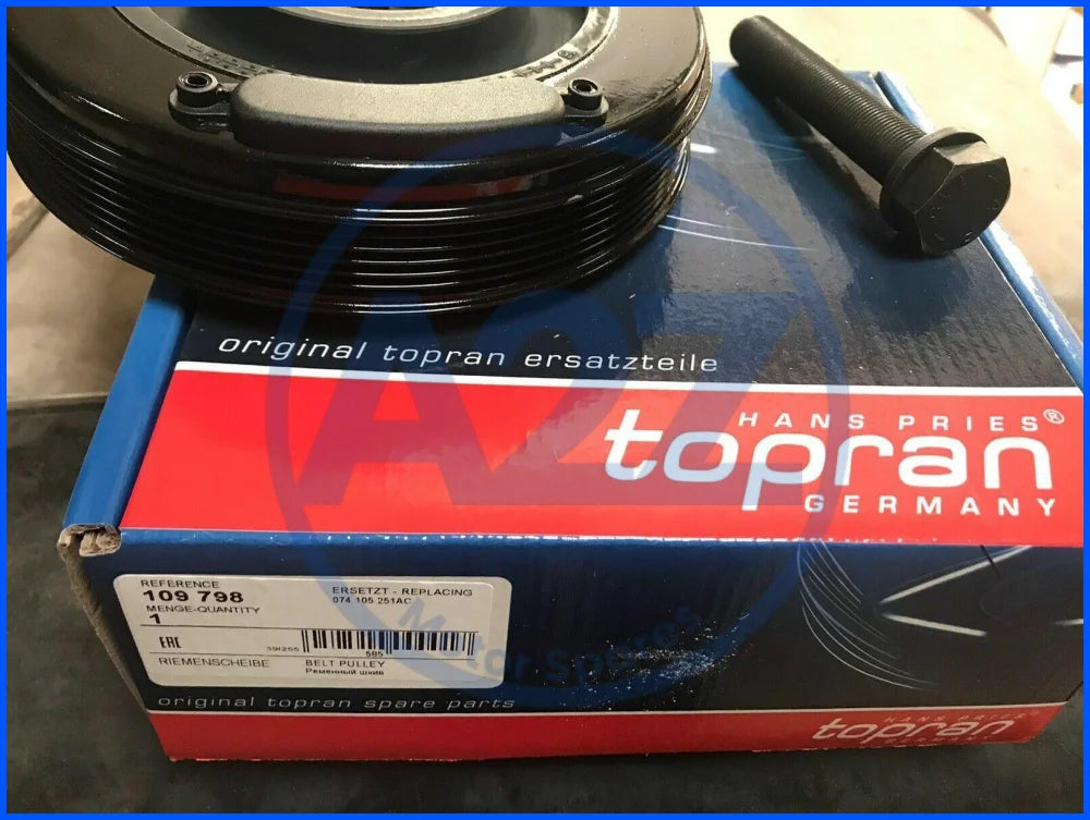 FORVW TRANSPORTER 2.5TD T4 2.4TD AJT AYY CRANKSHAFT DAMPERPULLEY VIBRATIONDAMPER